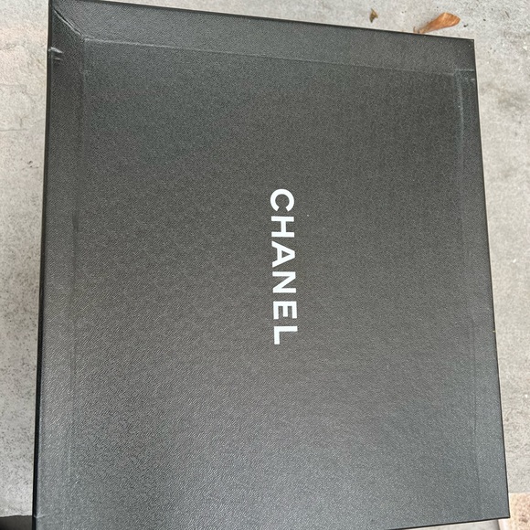 Chanel Shiny Calfskin Quilted Lace Up Combat Boots 38 Black - Picture 5 of 8